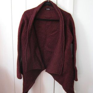 Turbine Burgandy Wool Open Jacket